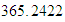 $365.2422$