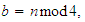 $b=n\func{mod}4,$