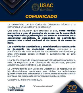 Comunicado Urgente