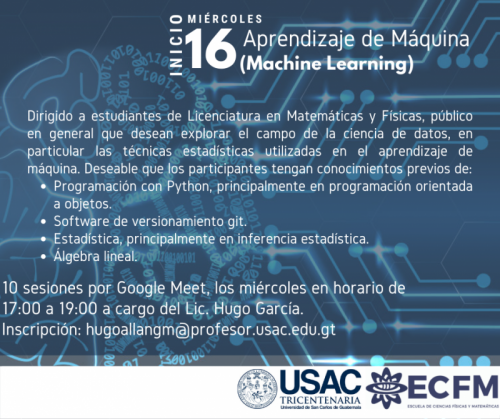 Aprendizaje de Máquina (Machine  Learning)
