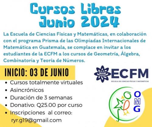 Cursos Libres Junio 2024 - ECFM