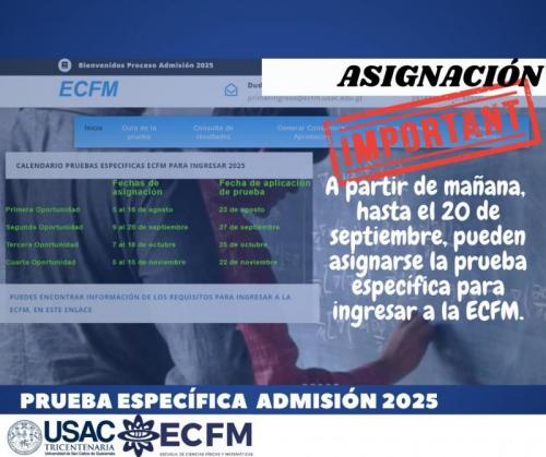 Asignación Segunda Pruebas especificas 2025 