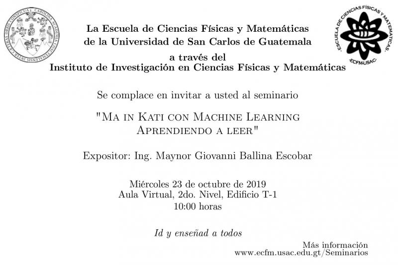 MA IN KATI CON MACHINE LEARNING APRENDIENDO A LEER