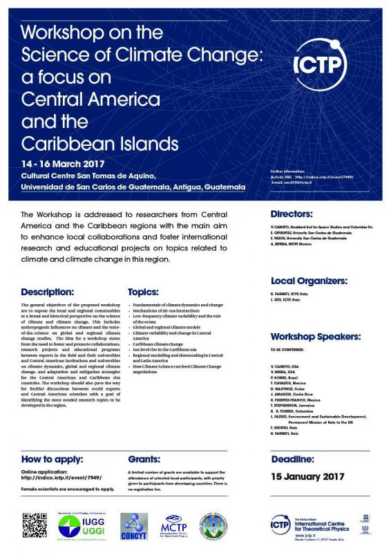 Taller sobre la Ciencia del Cambio Climático en Centroamérica y el Caribe