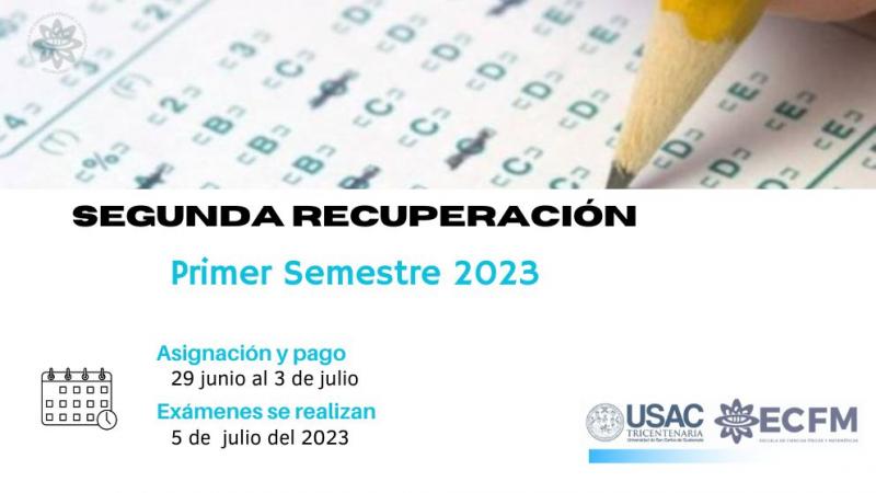 Asignación Segunda Recuperación Primer Semestre 2023