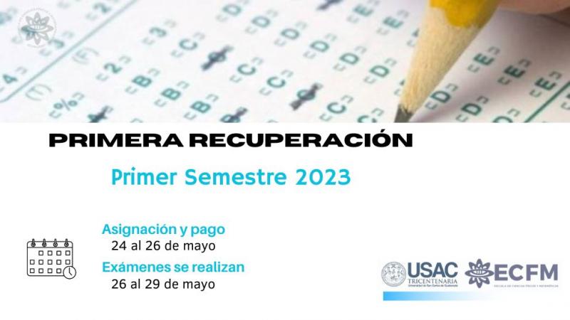 Asignación Primera Recuperación Primer Semestre 2023