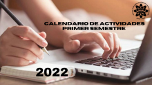 Calendario de actividades primer semestre 2022