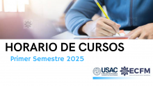 Horario de Cursos Primer Semestre 2025