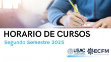 Horario de Cursos Segundo Semestre 2025