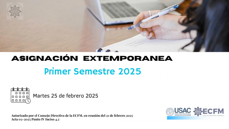 Asignación Extemporanea Primer Semestre 2025