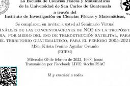 Análisis de las concentraciones de NO2 en la tropósfera, por medio del uso de teledetección satelital, para el territorio guatemalteco, para el período 2005-2021